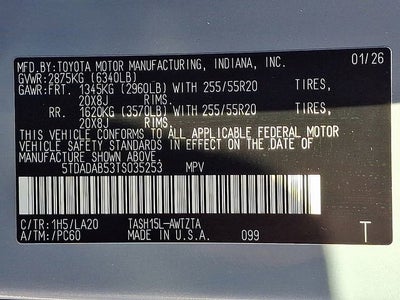 2026 Toyota Grand Highlander Hybrid MAX Platinum
