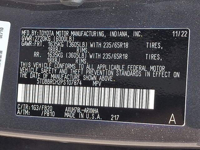 2023 Toyota Highlander Hybrid LE