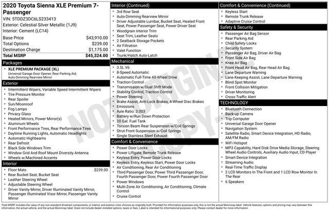 2020 Toyota Sienna Limited
