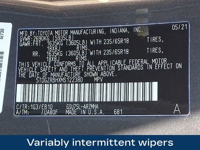 2021 Toyota Highlander XLE