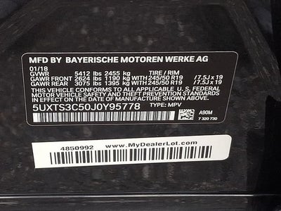 2018 BMW X3 M40i