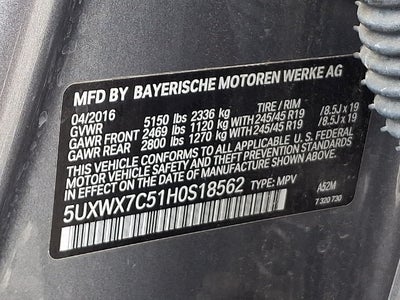 2017 BMW X3 xDrive35i