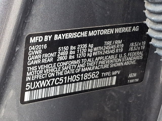 2017 BMW X3 xDrive35i