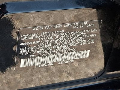 2016 Subaru Crosstrek 2.0i Premium