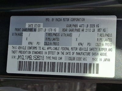 2020 Mazda Mazda6 Touring