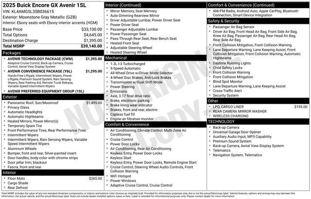 2025 Buick Encore GX Avenir