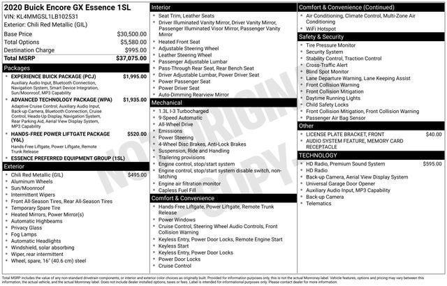 2020 Buick Encore GX Essence