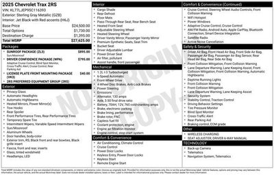 2025 Chevrolet Trax 2RS