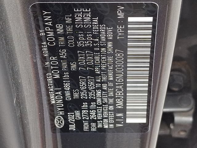 2022 Hyundai Tucson Hybrid Blue