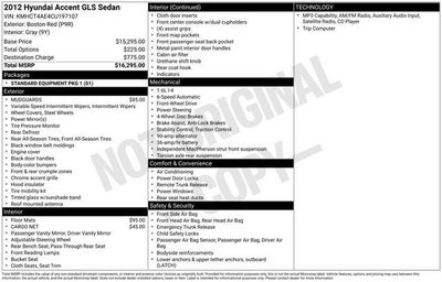 2012 Hyundai Accent GLS