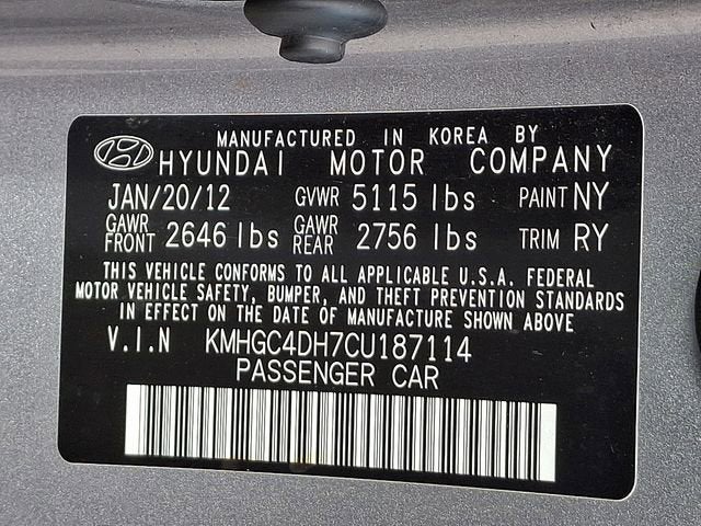 2012 Hyundai Genesis 5.0L R-Spec