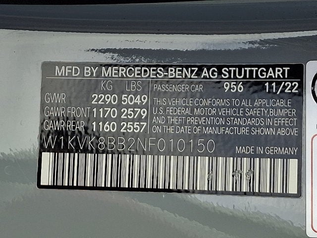 2022 Mercedes-Benz AMG® SL 63 4MATIC®