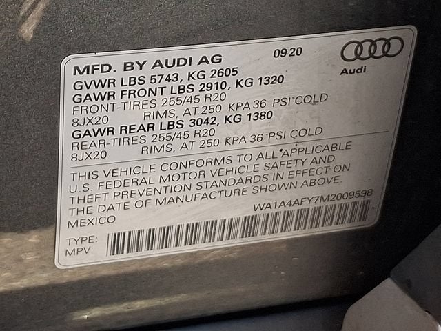 2021 Audi SQ5 Premium TFSI quattro Tiptronic