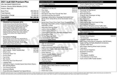2021 Audi SQ5 Premium Plus TFSI quattro Tiptronic