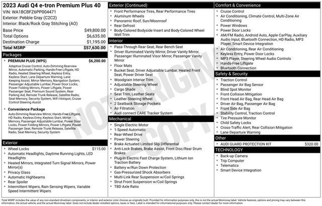 2023 Audi Q4 e-tron Premium Plus 40 RWD