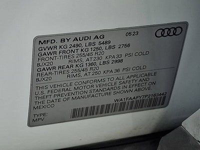2023 Audi Q5 Prestige 45 TFSI S line quattro S tronic