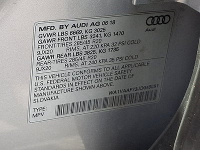 2018 Audi Q7 3.0T Premium