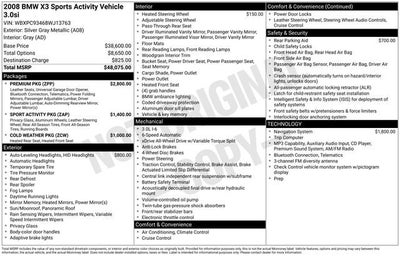 2008 BMW X3 3.0si