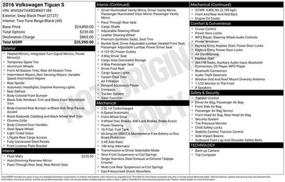 2016 Volkswagen Tiguan S