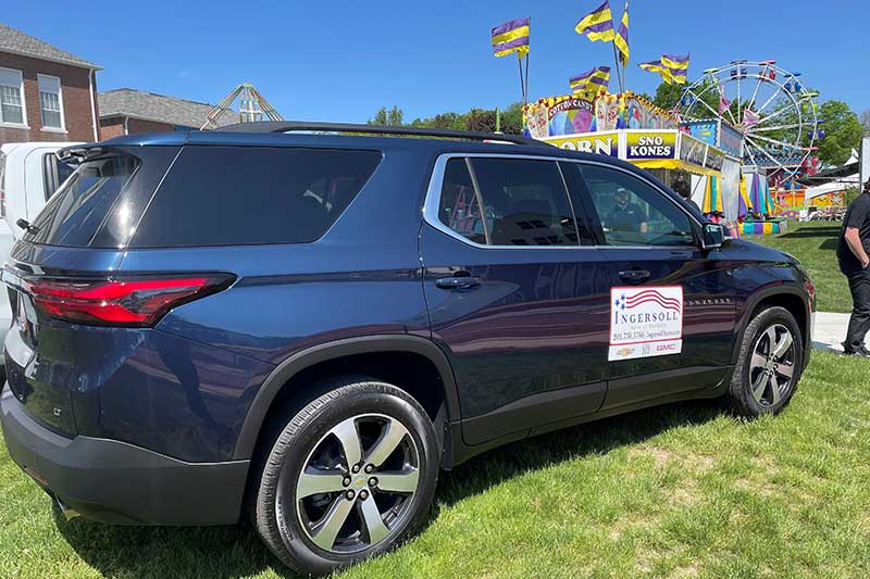 A Chevrolet Traverse at the St. Mary's Carnival