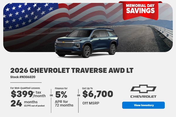 2026 Chevrolet Traverse AWD LT