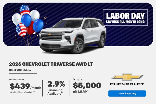 2026 Chevrolet Traverse AWD LT