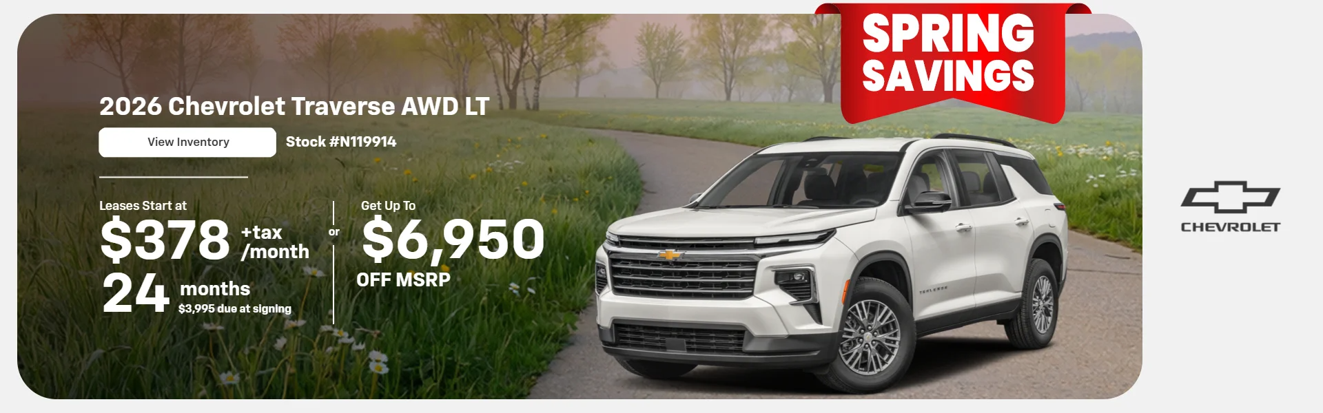 2026 Chevrolet Traverse AWD LT