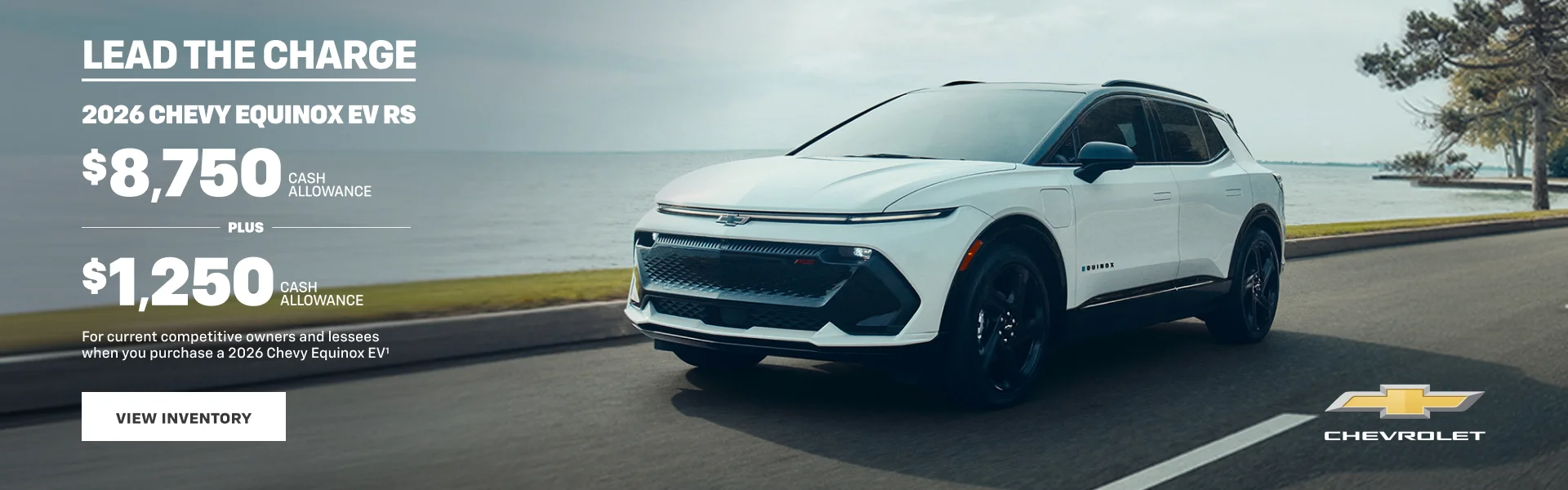 2026 Chevy Equinox EV RS. $8,750 CASH ALLOWANCE PLUS $1,250 