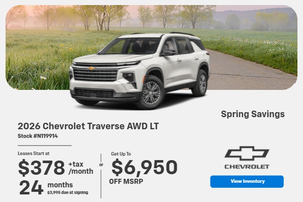 2026 Chevrolet Traverse AWD LT