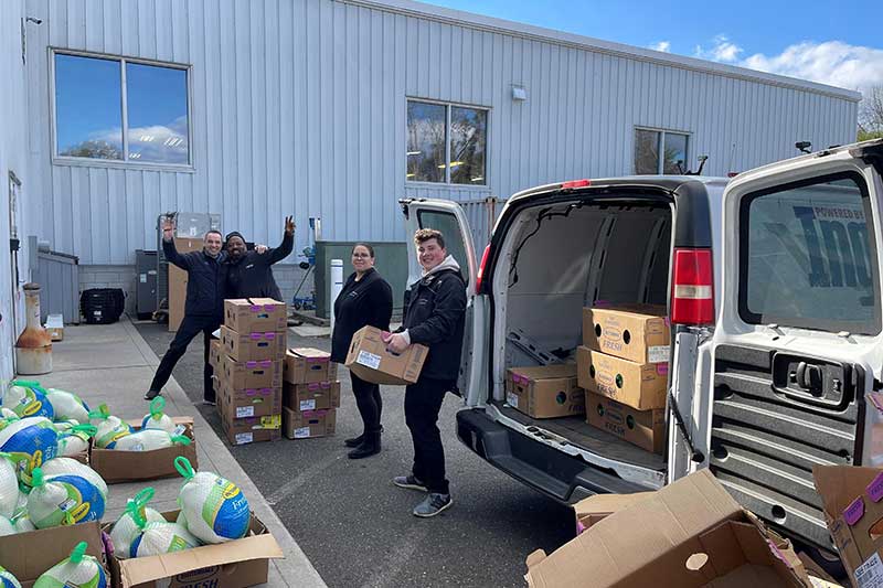 Ingersoll Auto of Danbury donation to the food bank