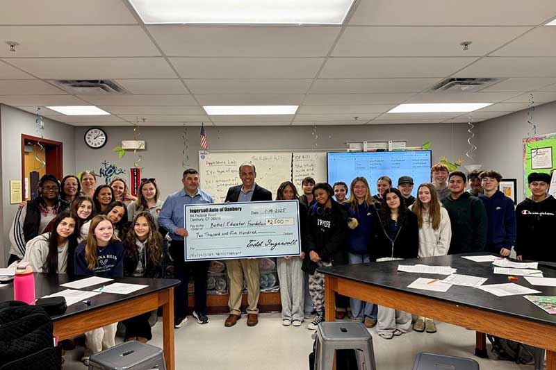 Ingersoll Auto of Danbury school donation