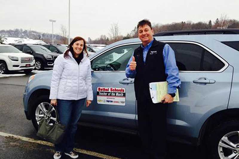 School teacher of the month gets to drive a new car from Ingersoll Auto of Danbury