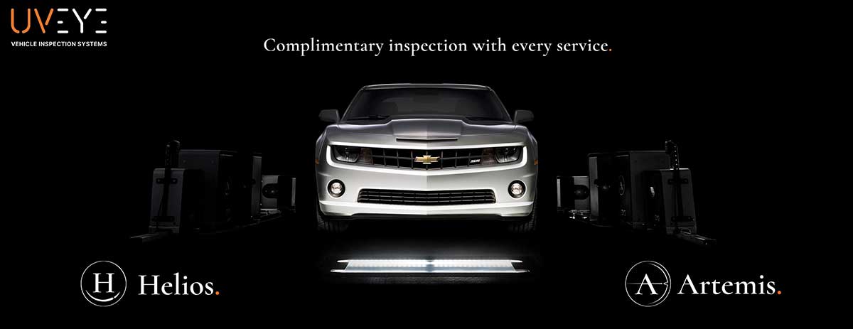 complimentary inspection with every service using Artemis and Helios
